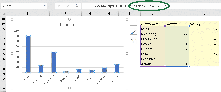 Example step 2: quickly edit chart series data source